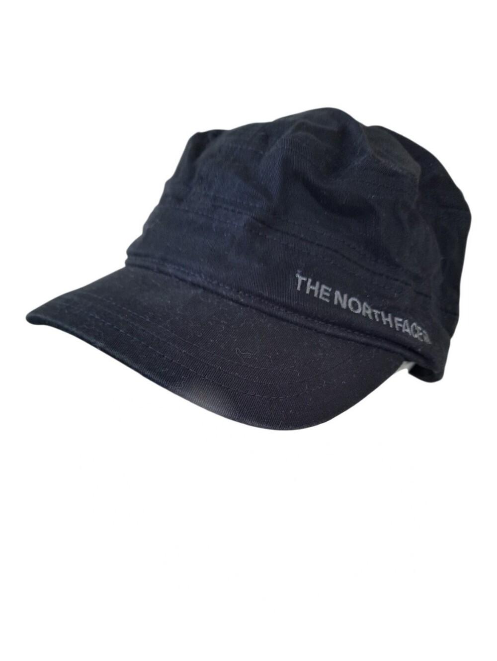 The North Face Military Logo Hat Black Embroidered Cotton Hat Unisex Size S/M